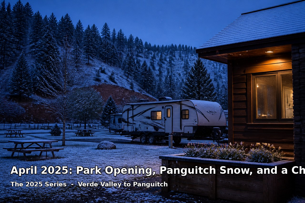 April 2025: Park Opening, Panguitch Snow, and a Chucky Prank